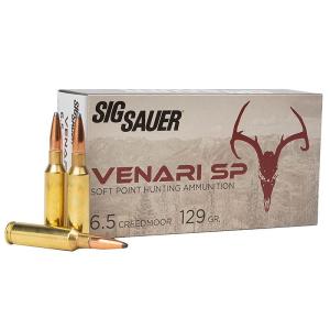 6.5 Creedmoor, 129GR, VENARI Soft Point Hunting V65CMSP129-20