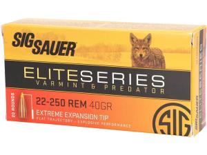 Elite Performance Varmint and Predator Ammunition 22-250 Remington 40 Grain Polymer Tip Box of 20 - 487242 798681673018