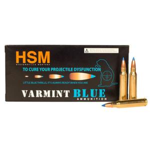 HSM Ammo Varmint Blue .223 Rem 55 Grain Blitz King 50 Rounds HSM22354N