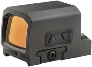 Meprolight MPO Pro-F Closed Emitter Pistol Sight with RMR Footprint, Red, 3/33 Moa Bullseye, Black Red Reticle
