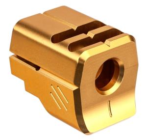 TRYBE Defense Universal 9mm Compensator - Full Size Firearms, Gold