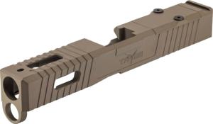 TRYBE Defense Glock 19 Gen 5 Slide, FDE Cerakote
