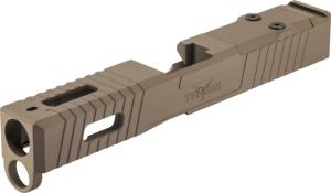 TRYBE Defense Glock 19 Gen 5 Pistol Slide Viper Cut FDE
