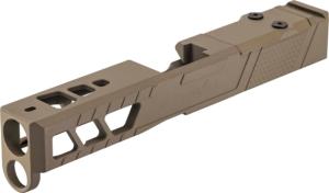 TRYBE Defense Glock 19 Gen 5 Pistol Slide DeltaPoint Pro Cut FDE