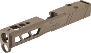 TRYBE Defense Glock 19 Gen 5 Slide, Viper Cut, Version 2, FDE SLDG19G5VPRV2FDE