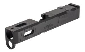 TRYBE Defense Glock 26 Gen 3-4 Slide, Venom Cut, Black Cerakote