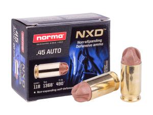 Norma .45 ACP 230 gr NXD 20rds Handgun Ammo for Superior Stopping Power - 611540020 810036150217