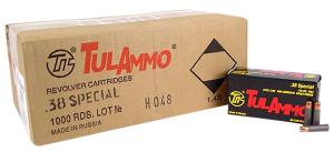 TulAmmo .38 Special Pistol Ammunition 130 Grain FMJ 50 Rd. Box / 1000 Rd. Lot
