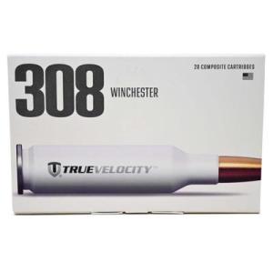 True Velocity .308 Winchester Ammo 165 Grain Nosler Accubond HPBT Centerfire 20 Rounds