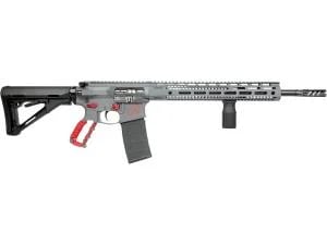 Watchtower Type 15 223 Wylde, 16" Threaded Barrel, Gray Cerakote, Red Engraved Logo, 30rd