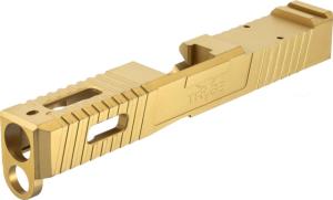 TRYBE Defense Glock 19 Gen 5 Slide RMR Cut Gold