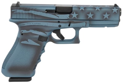 Glock 17 Gen 3 Blue Titanium Battle Flag 9mm PI1750204-BTFLAG