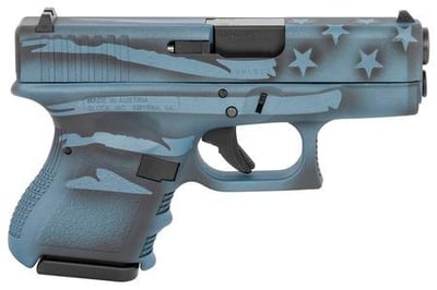 Glock 27 Gen 3 Battle Flag Worn Blue