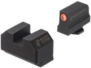 Night Fision Glock 42 / 43 / 43X MOS Stealth Night Sight Set Orange / Blank