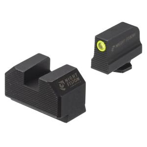 Night Fision Glock 42 / 43 / 43X MOS Stealth Night Sight Set Yellow / Blank