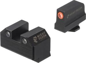 Night Fision Glock 42 / 43 / 43X MOS Stealth Night Sight Set Orange / Black