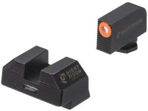 Night Fision Costa Ludus Glock 42 / 43 / 43x Night Sight Set, Orange / Horizontal Tritium Bar GLK003010OGXG