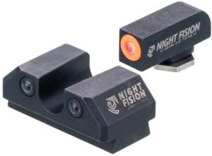 Night Fision Taurus G3c / GX4 Standard Height Night Sights, Orange / U Notch