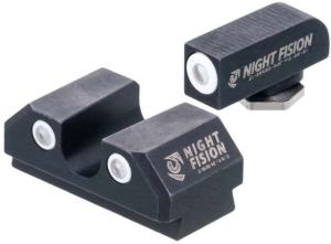 Night Fision Taurus G3c / GX4 Standard Height Night Sights, White / White