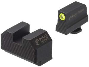 Night Fision Optics Ready Stealth Glock 48 Night Sight Set, Yellow / Blank GLK005290313YGZX