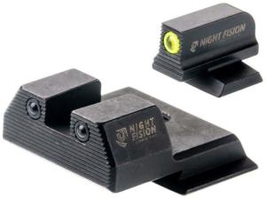 Night Fision S&W M&P Shield Plus Night Sight Set, Yellow Front Ring