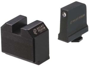 Night Fision Optics Ready Stealth Glock 43 / 43x Night Sight Set, Black / Blank 810116037926