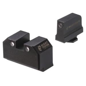 Night Fision Glock 17,19,22,23,34,35,40,41,45,47 Optics Ready Stealth Lower 1/3rd Night Sight Set