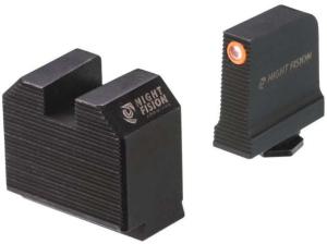 Night Fision Optics Ready Stealth Glock 48 Night Sight Set, Orange / Blank 810116038183