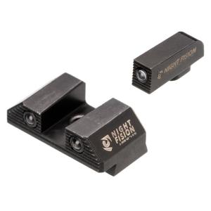 Night Fision Optics Ready Stealth Glock 42 / 43 / 43X MOS Night Sight Set Black / Black