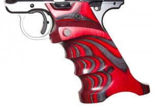 Volquartsen Firearms Ruger Mark IV Laminated Grips, Wood Red