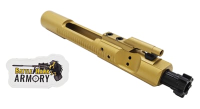 BHA Precision Complete M16 AR-15 5.56/300 Titanium Nitride Gold Bolt Carrier Group