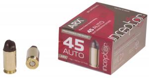 Inceptor Preferred Defense Ammo 45 Auto 118gr Frangible Arx - 45 Auto 118gr Frangible Arx 20/Box