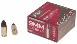Inceptor Preferred Defense Ammo 9mm Luger +p 65gr Frangible - 9mm Luger +p 65gr Frangible Arx 25/Box