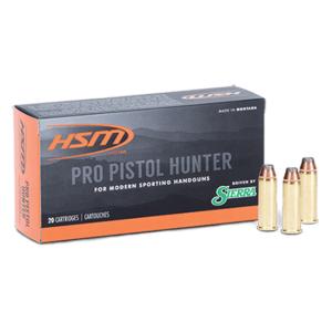 HSM Pro Pistol Hunter Ammunition 41 Remington Magnum 210 Grain Sierra Jacketed Hollow Point Box of 50 