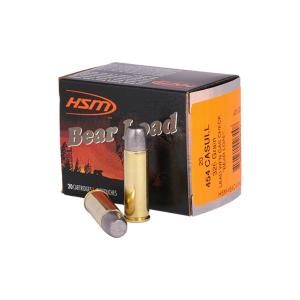 HSM Ammunition Bear Load 454 Casull Ammo - 454 Casull 325gr Lead Flat Nose Gas Check 20/Box HSM454C4N20