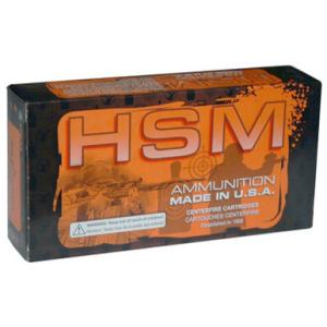 HSM Match .223 Rem Ammo 52 Grain Hornady HP 3207 fps Remanufactured 50 Rounds 