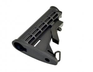 JE Machine AR-15 Mil-Spec 6-Position Carbine Buttstock Black PS-ST2B 811577030600