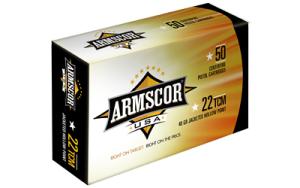 Armscor 22TCM 40GR JHP AMMO - 50 ROUND BOX