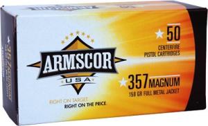 357 Mag - 158 Grain FMJ - Armscor USA - 50 Rounds
