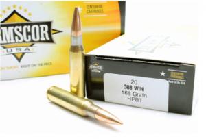 Armscor Armscor .308 Win. Rifle Ammo - 168 Grain |Hollow Point Boat Tail | 200rd Case (10 Boxes) 