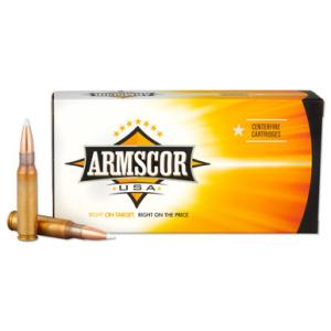 Armscor USA .308 Win Ammunition 165 Grain Nosler Accubond Polymer Tipped 2500 fps 20 Rounds 812285028538