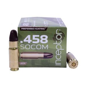 Inceptor Ammunition .458 SOCOM 140 Grain ARX 20 Rounds