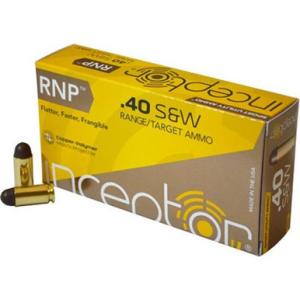 Inceptor Ammo .40 S&W Sport Utility Ammunition 97 Grain Cu/P RNP Bullet 50 Rounds
