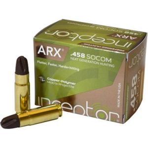 Inceptor Ammo Hunting .458 SOCOM 200 Grain ARX Cu/P 2200 fps 20 Rounds