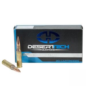 Desert Tech Ammo .308 Winchester Premium Match 175 Grain Open Tip Match Boat-Tail Brass 400 Rounds
