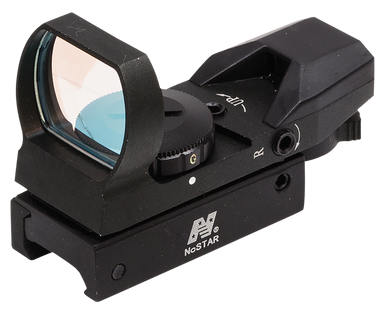 NcSTAR Dual Illumination Multi Reticle Reflex Sight, Black w/ 7 Position Rheostat D4RGB