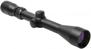 NcSTAR Regular Rifle Scope, 3-9x40 Black Scope / Green / Ring