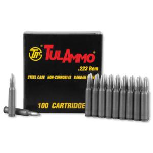 TulAmmo Ammo .223 Remington 75 Grain HP 2750 fps Steel Case  100 Rd./Box