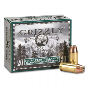 Grizzly Cartridge 45 ACP Ammunition 45 Auto +P 230 Grain Jacketed Hollow Point Pistol Ammo 20 Rounds 815152011213
