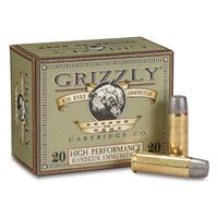 Grizzly Cartridge 44 Magnum 260 Grain Wide Flat Nose Gas Checked Pistol Ammo 20 Rounds GC44M9 GC44M9